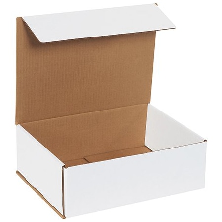 Bsc Preferred 12 x 9 x 4'' White Corrugated Mailers, 50PK BUY00018050